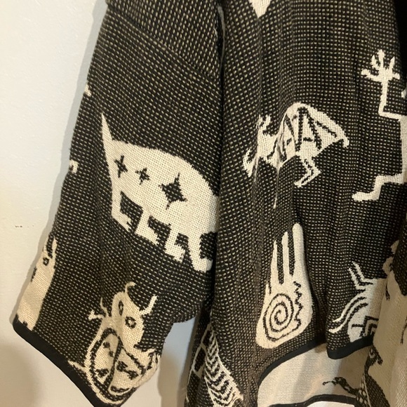 Kokopelli New Mexico Collection 100% cotton made in USA woven shawl wrap Large - Picture 2 of 8